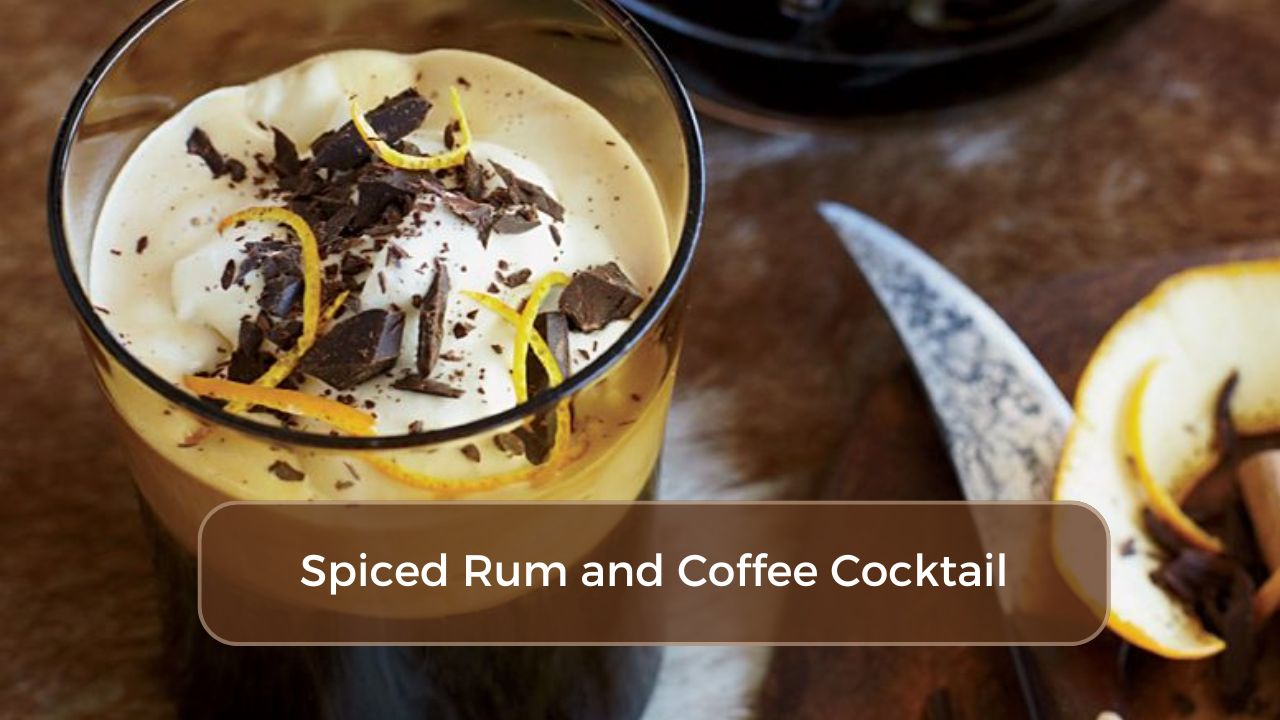 Spiced Rum and Coffee Cocktail